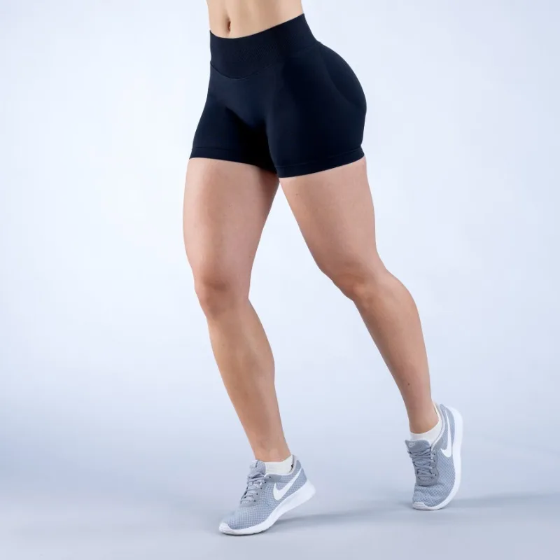 New Gym Shorts Workout Biker Short Impact Shorts with Logo Low Waist Seamless Yoga Shorts Scrunch Stretch Fitness Clothing