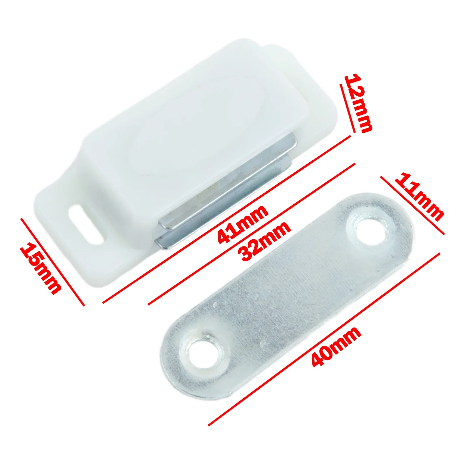 1 set di chiusure magnetiche per porta dell'armadio, armadio da cucina, armadio, armadio, cassetto, chiudiporta magnetico, mobili per la casa, hardware in plastica