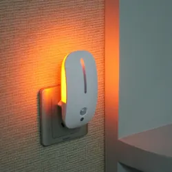 Luz LED nocturna inteligente, lámpara de noche con Sensor de movimiento corporal, ahorro de energía, Sensor de movimiento PIR, encendido/apagado automático, enchufe europeo para el hogar