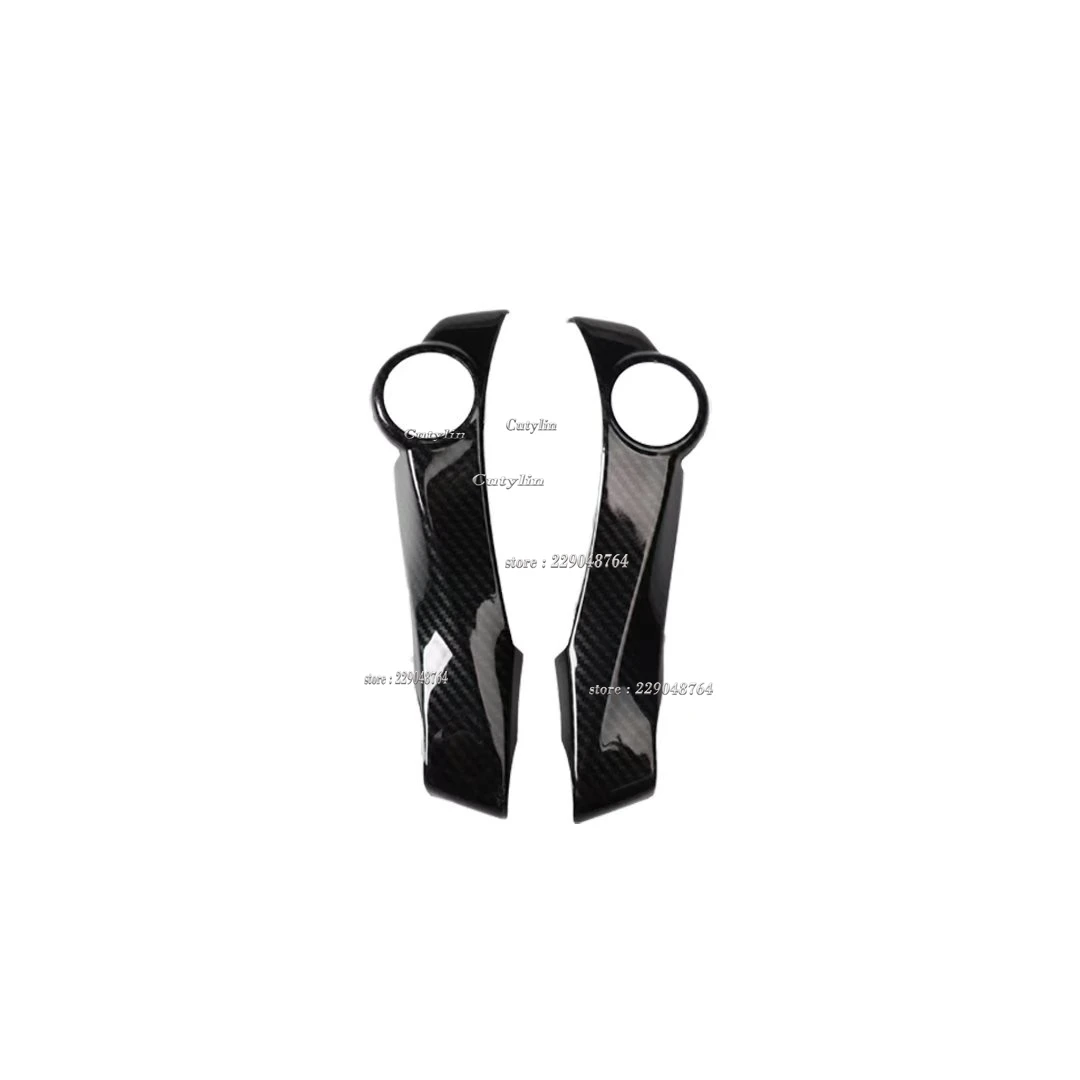 LHD RHD For Toyota Prius ZVW30 2009-2015 ABS Carbon Fiber Car Steering Wheel Button Cover Trim Decoration Interior Accessories view 6