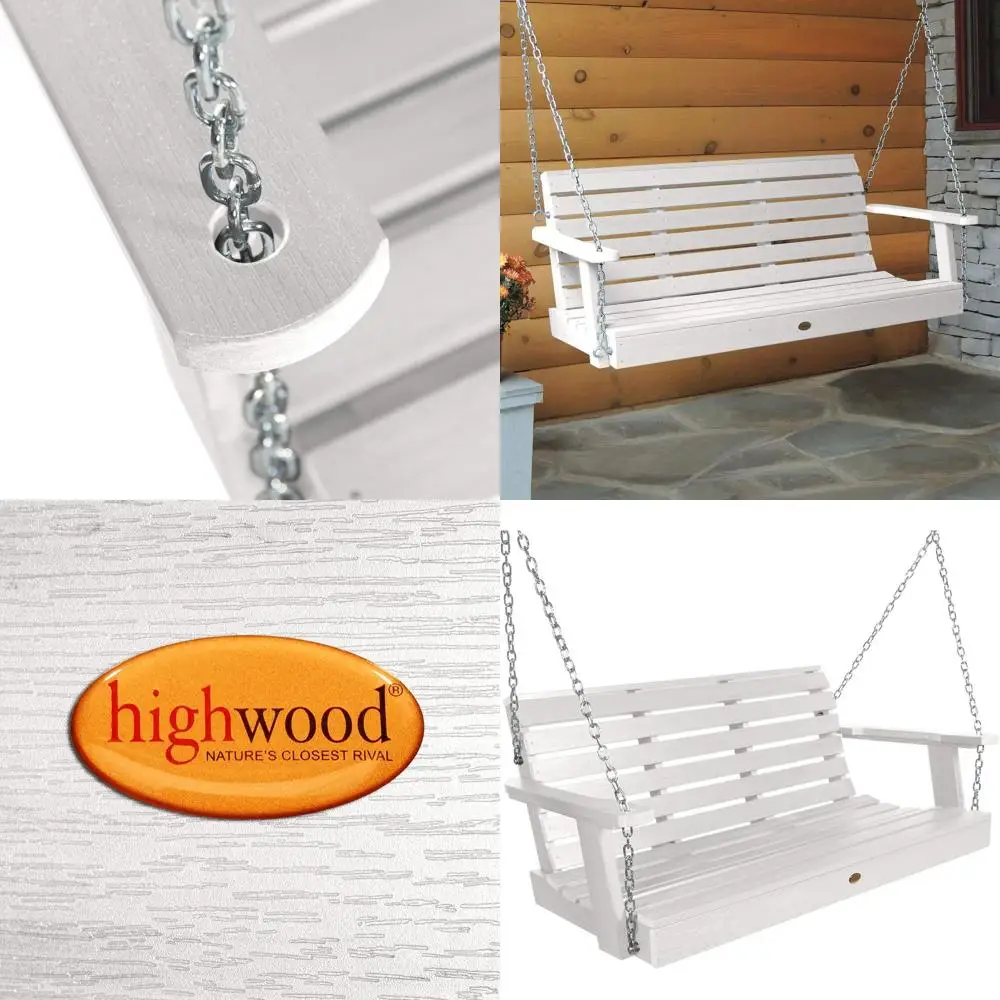 

Уличные качели Weatherly, 4 фута, белые