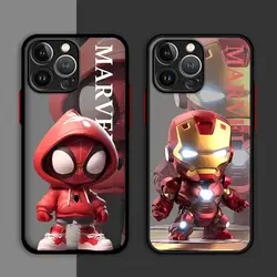 Marvel Superhero Cute Phone Case for Apple iPhone 15 Pro Max 13 14 Plus 12 Mini 11 Pro XR 8 SE 7 6S XS MAX Shockproof Cover