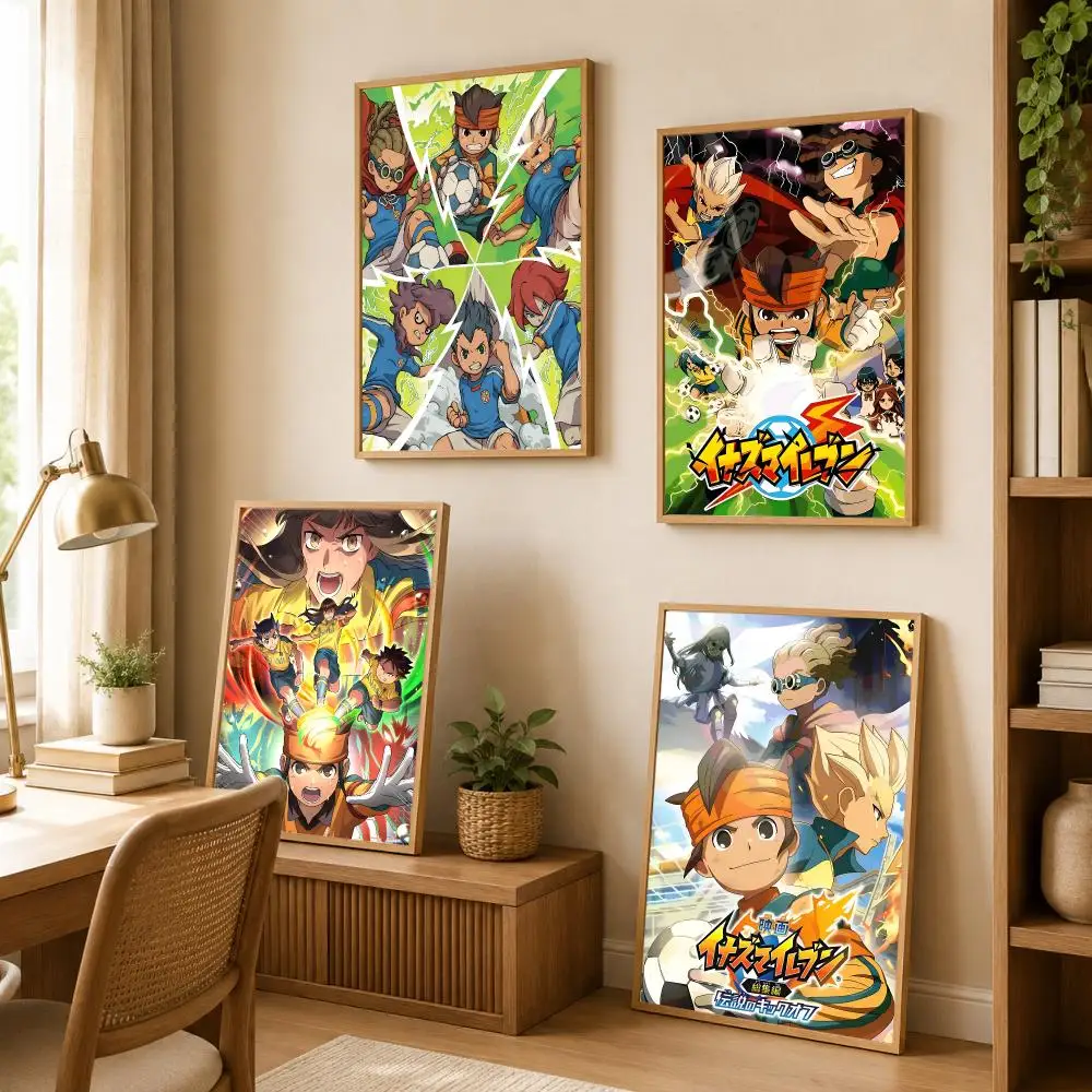 Anime I-Inazuma Eleven Poster Modern Art Wall Stickers HD Painting Self Adhesive Wall Decals for Bedroom Living Room Home Decor