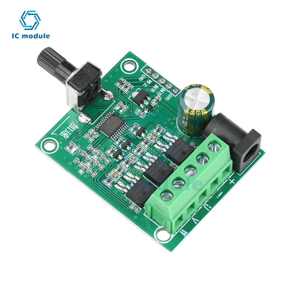 Three-Phase Brushless DC Motor Driver Board DC 5-24V 75W ESC Driver Board Speed Control module for HDD Fan Industrial Cooling