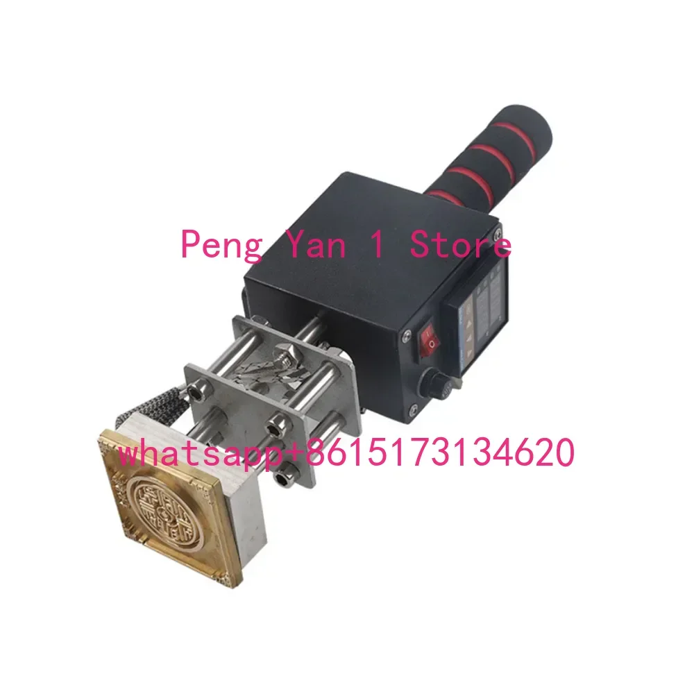 Máquina de Estampagem a Quente Portátil 220/110V, Prensa Térmica Digital para Couro, Papel, Madeira, Ferramenta para Estampar Logotipos Personalizados em Folha, Alcance de 8 * 10cm