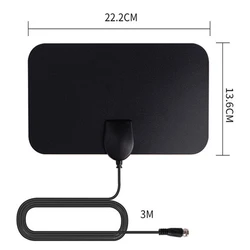 Newest 4K Digital TV Antenna 150 Miles Booster For DVB-T Aerial HD Flat Indoor Active 28DBi High-range Digital TV