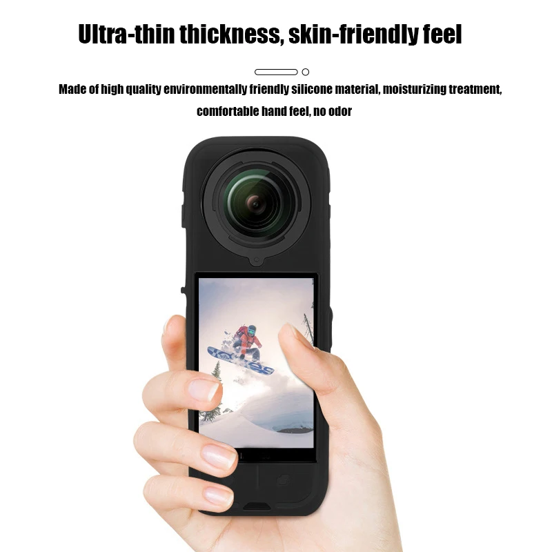 

Silicone Case for Insta360 X4 Body Protective Cover Anti-Slip Anti-Scratch Soft Cover for Insta 360 X4 Camera Accessories