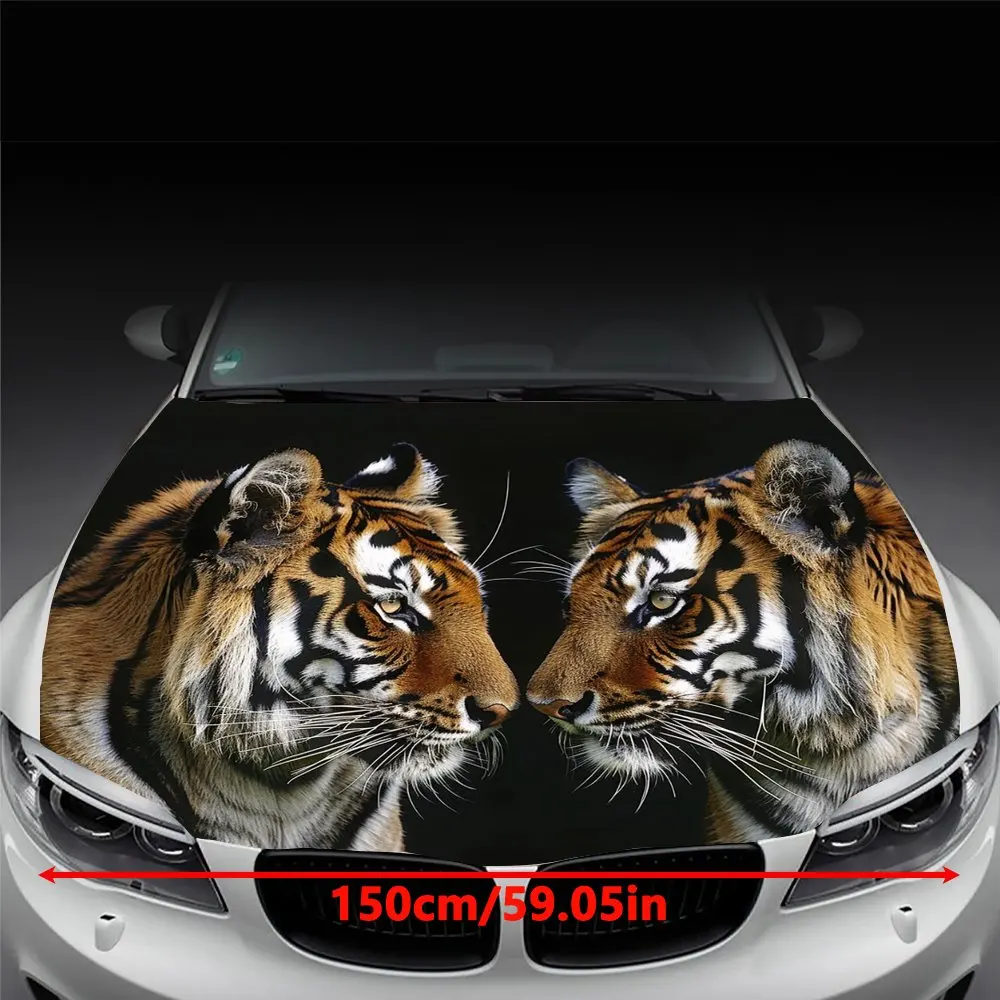 Tiger Car Sticker for Hood - Unique Design, Easy Application