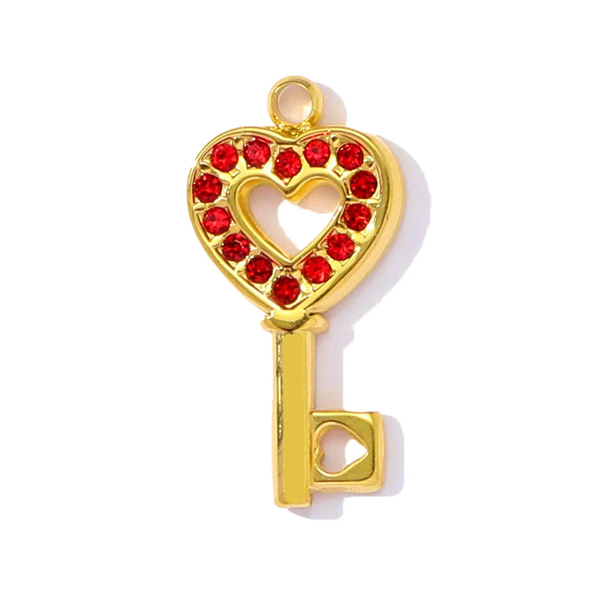 3 قطعة/الوحدة الفولاذ المقاوم للصدأ مفتاح الكاميرا سحر القلب المعلقات DIY بها بنفسك صنع قلادة القرط مجوهرات الإكسسوار بالجملة #4