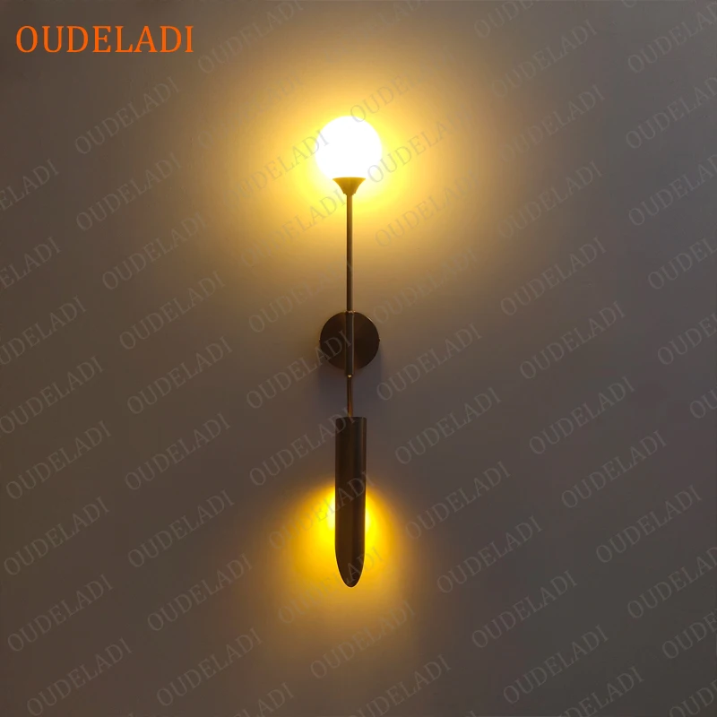 Imagem -02 - Nordic Design Lâmpadas de Parede para Sala de Estar Mirror Light Apply Escadas Loft Mesa de Noite Home Decor Iluminação Interior