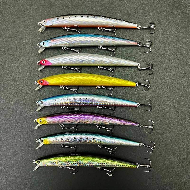 Slim Minnow Fishing Lure 125mm 15g Lifelike Floating Tide Minnow Wobbler Artificial Swimbait Trout Pike Jerkbait Fishing Lure