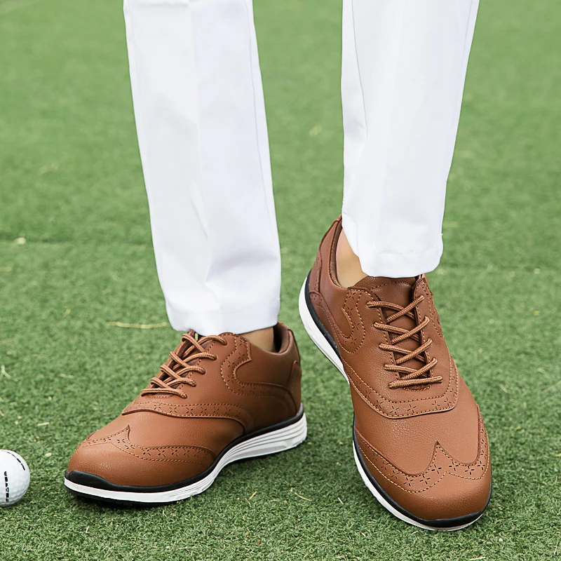 Men Golf Shoes Comfortable Male Cushioning Footwears for Cushioning Walking Golfers Sneakers