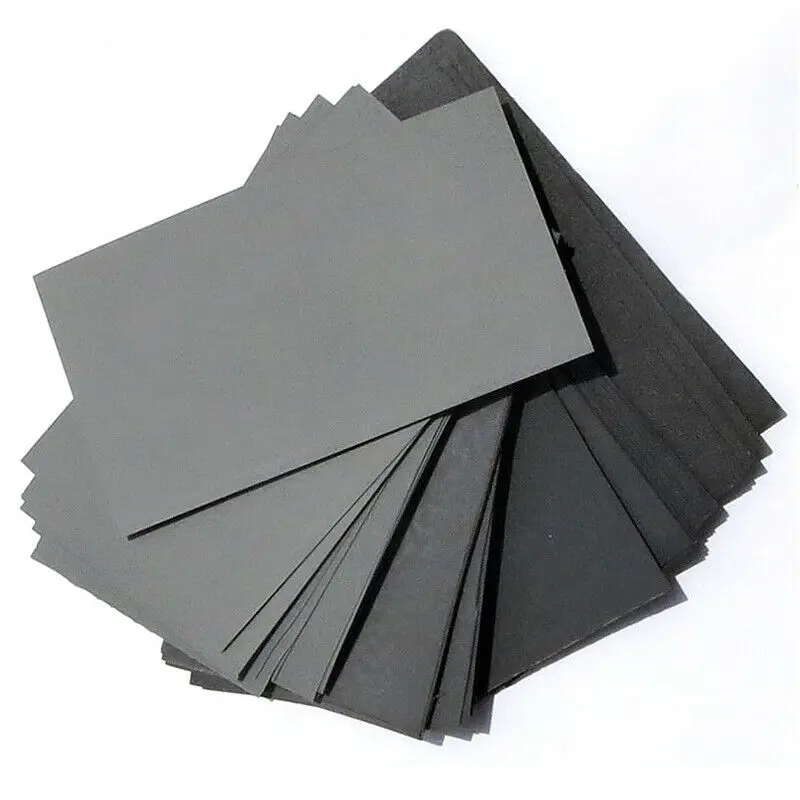 Sanding Paper Sandpaper Water resistance Abrasive 70Pcs Wet Dry 600 800 1000 1200 1500 2000 2500 Grit Practical