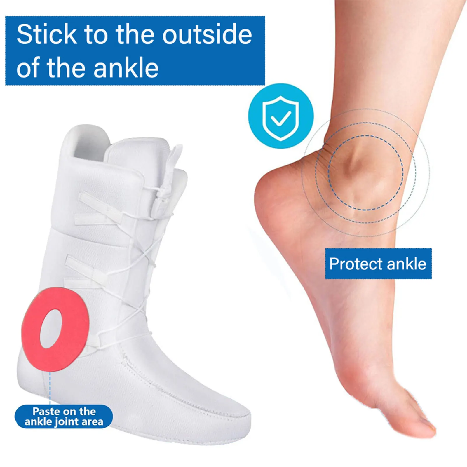 

Подушечки для голеностопа для сноубордических ботинок, регулируемые подушечки для поддержки голеностопа для мужчин и женщин, для сноубординга