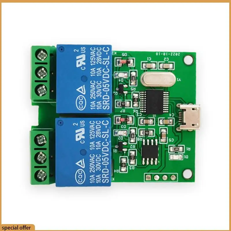 A68Z LCUS-2 Tipo Modulo relè USB a 2 vie Interruttore di controllo intelligente Relè Porta seriale del computer USB