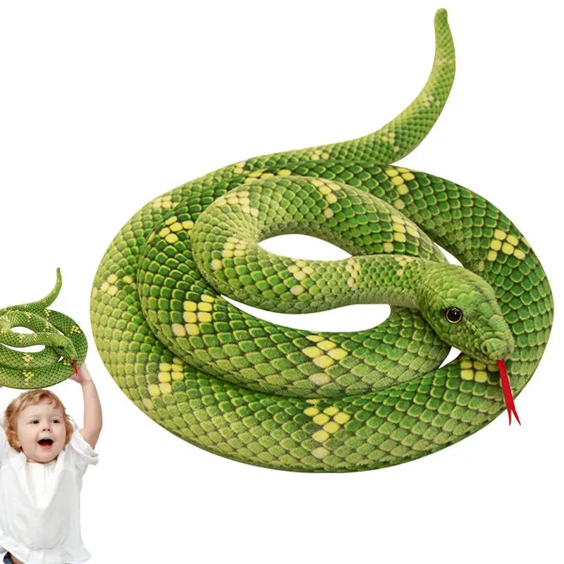 Snake Stuffed Animal Realistic Snake Stuffed Animals Toys 190cm Long Stuffed Animals Large Realistic Anaconda Stuff Snake Dolls