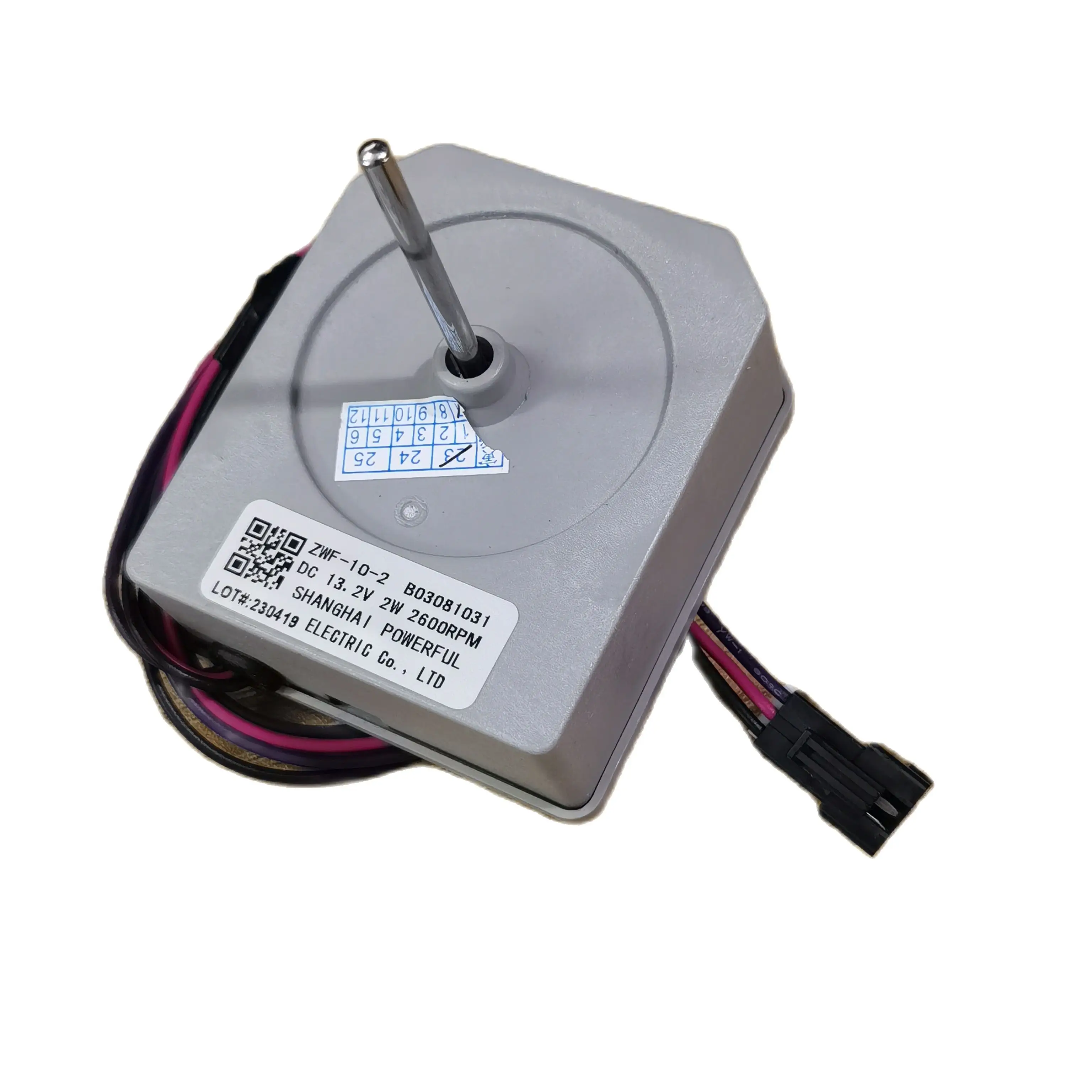 

Refrigerator BCD-310WPM fan motor freezing motor ZWF-10-2 B03081031 ,can be used as B03081032