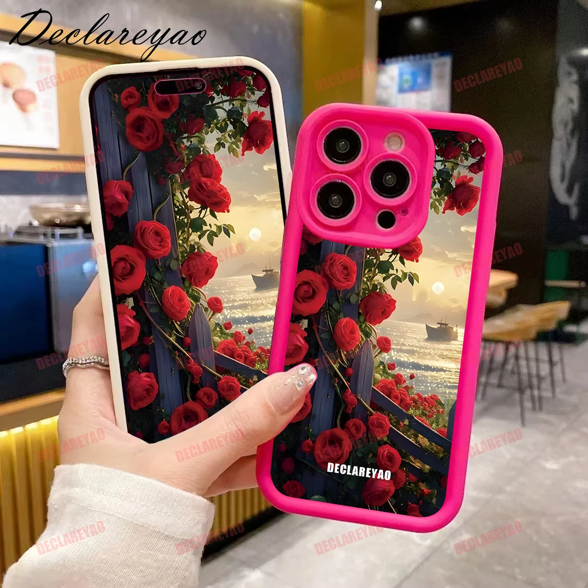 DECLAREYAO لينة ضوء سليم ماتي بولي يوريثان يغطي ل ممن لهم A73 R15 A9 A16S A57S A12E A91 A92S A11S A16S A12E A76 غطاء مقاوم للصدمات