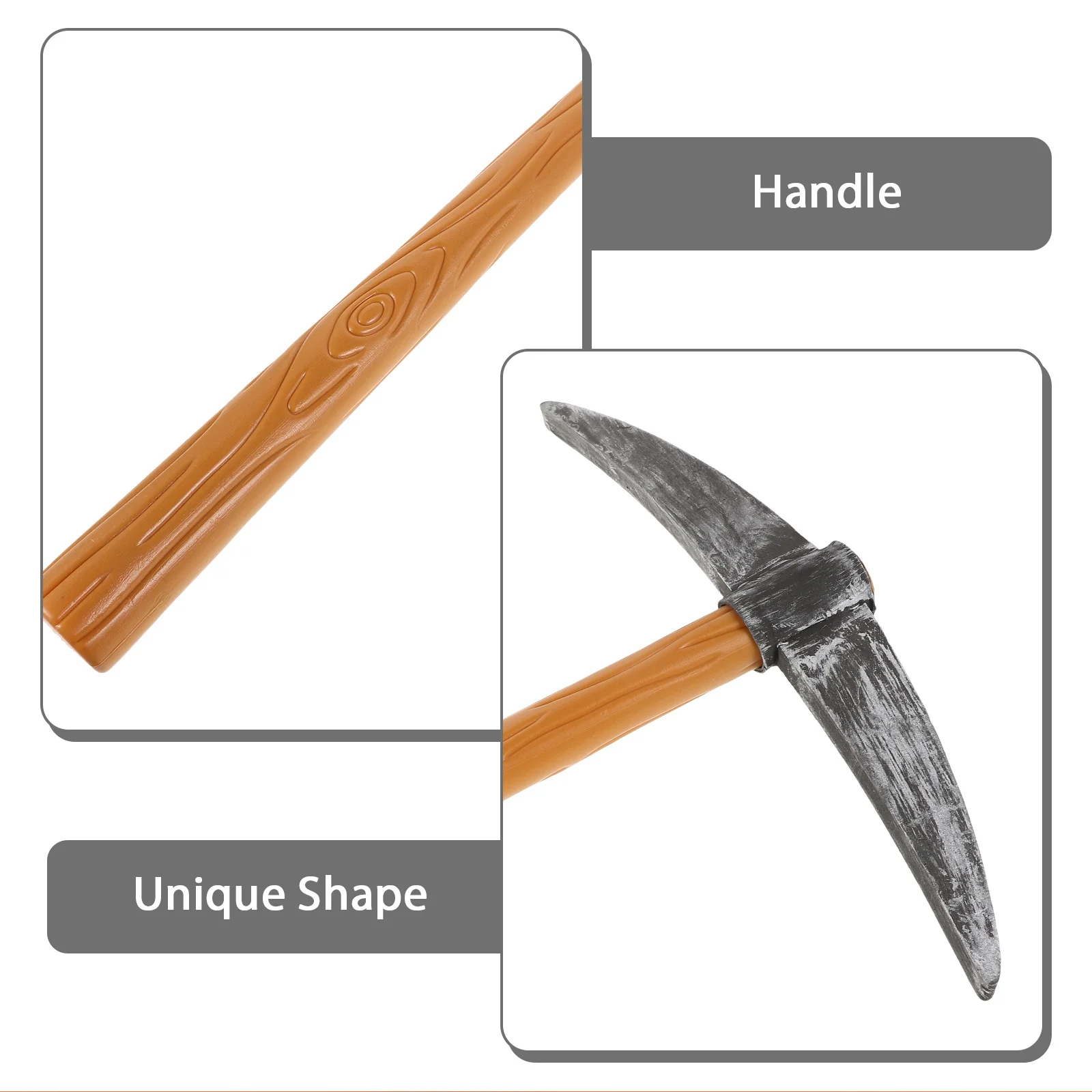 2Pcs Spitzhacke Spaten Prop Kreative Design Party Favor Supplies Simulation Dekorative Photo Booth Spitzhacke Spaten Verschönerung