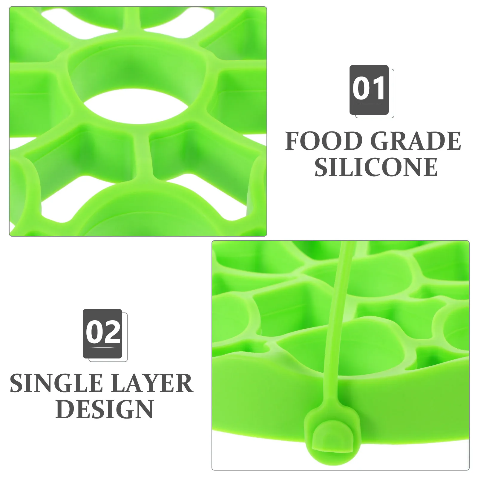 

Heat-Resistant 9 Hole Silicone Egg Steamer Tool Retains Nutrients Flavors No Oil Dried Out Burned Veggies Seafood