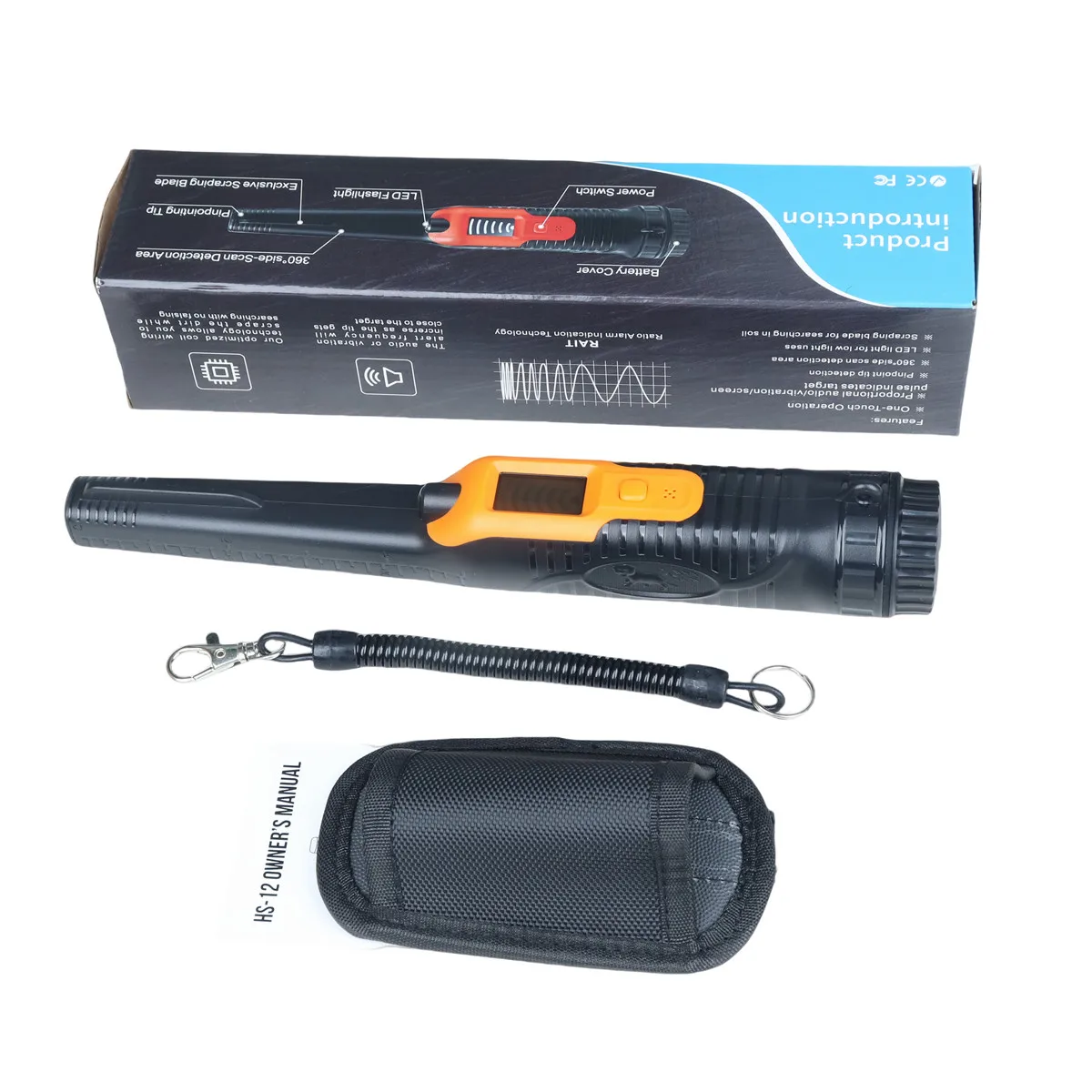 Imagem -06 - Detector de Metais Portátil Impermeável com Display Lcd Alta Sensibilidade Ponteiro Pino Subaquático Pinpointer Portátil Modos