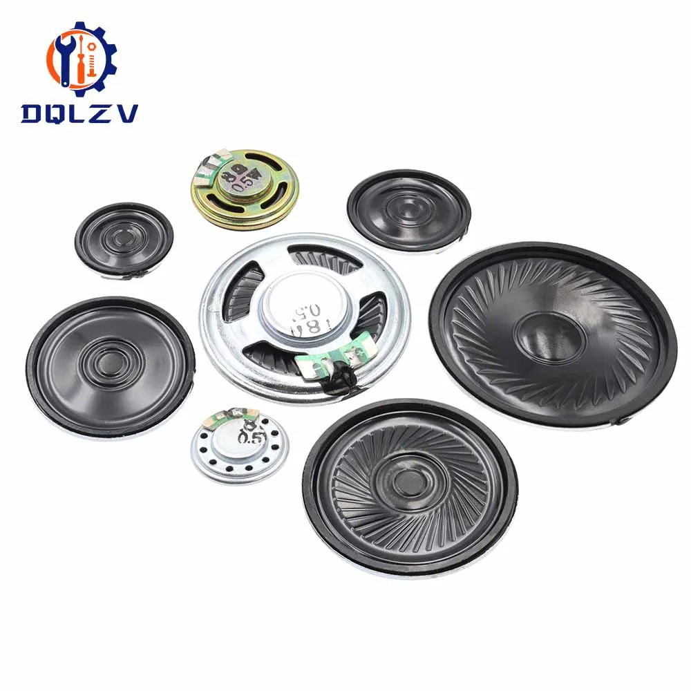 0.5W 8R Mini Speaker 8 Ohm Loud Speaker Diameter 20mm 23mm 28mm 30mm 40mm 50mm Buzzer Connector