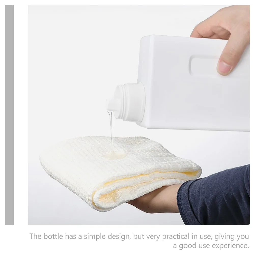 

2Pcs Laundry Detergent Empty Bottles 1000ml Refillable Reusable Storage Bottle for Shampoo Hand Soap Water Home Hotel