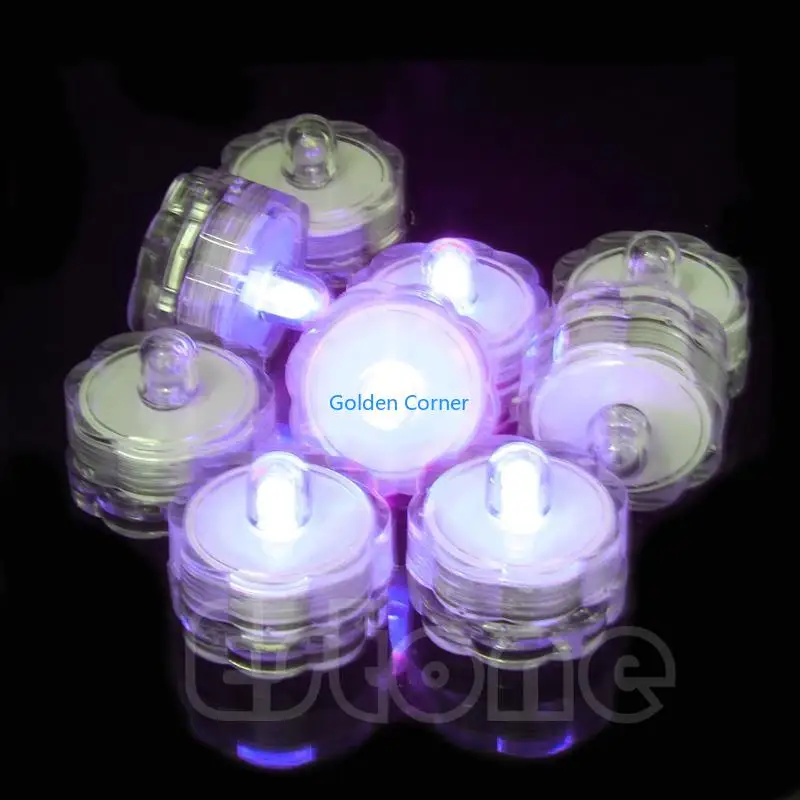 

E15D Flickering Light Flameless LED Tealight Tea Candles Wedding Xmas Plum