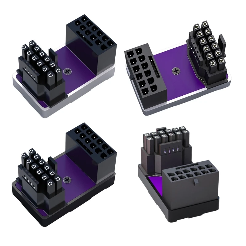 

Графический процессор GPU pcie5. 0 16Pin до 16P, с поворотом на 180 градусов, адаптер питания для настольной графической карты