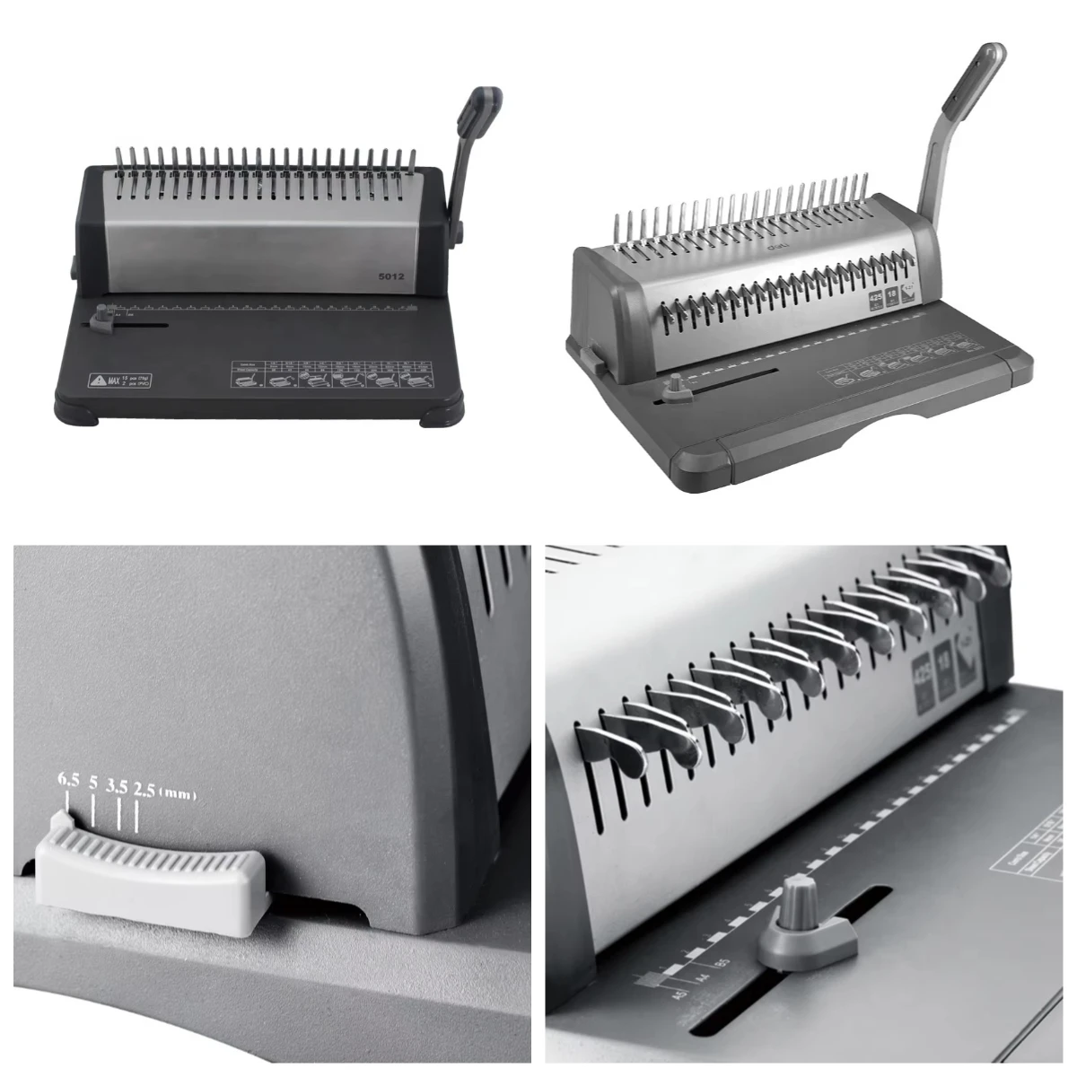 

WJW New Arrival Desktop A4 Size 15 Sheets Manual Paper Punching Comb Binding Machine