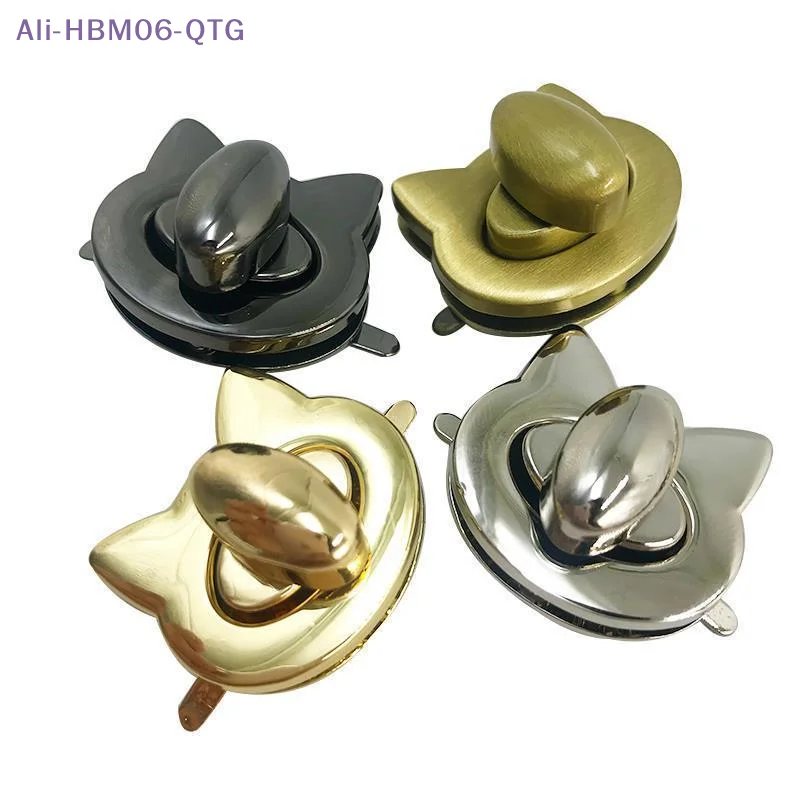 [New] Cute Cat/Bird Clasp Locks Metal Bag Turn Lock For DIY Leather Craft Handbag Shoulder Bags Hardware Decoration Accessories
