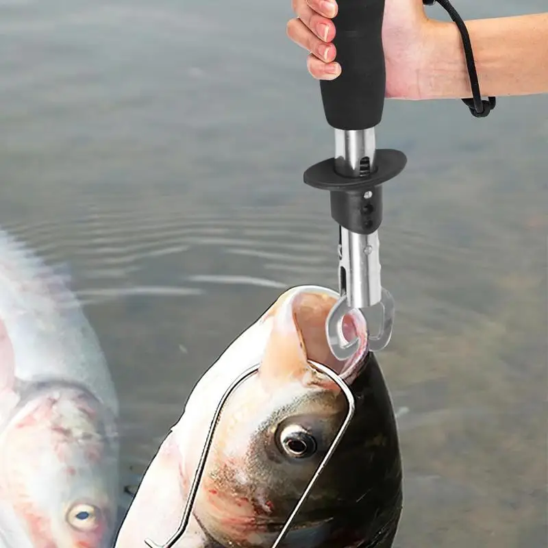 Fish Lip Gripper Fish Controller Catcher Stainless Steel Portable Fish Tool Fish Controller Catcher Fish Controller Griper For