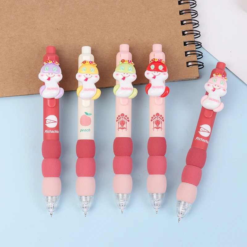 Cute Garland Snake Gel Pen Cartoon Press Pen Kawaii Writing Pen Stationery Office Supplies Xmas New Year Gift