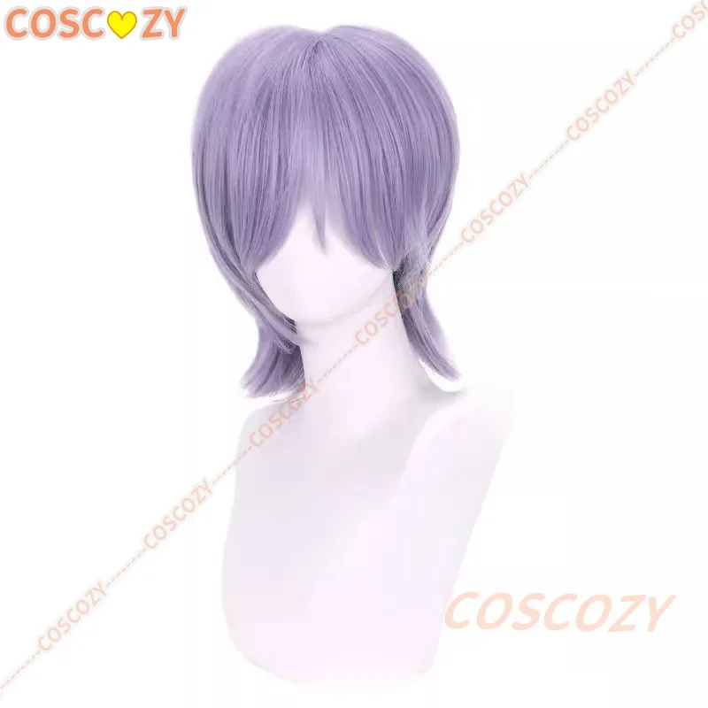 ‌ ‌ ‌ เคป๊อป ‌ นักล่าปีศาจ ‌ Saja Boy Baby Mystery คอสเพลย์วิกผมผมสีม่วงฟรีหมวกวิกผมอะนิเมะ Carnival ฮาโลวีนวิกผม