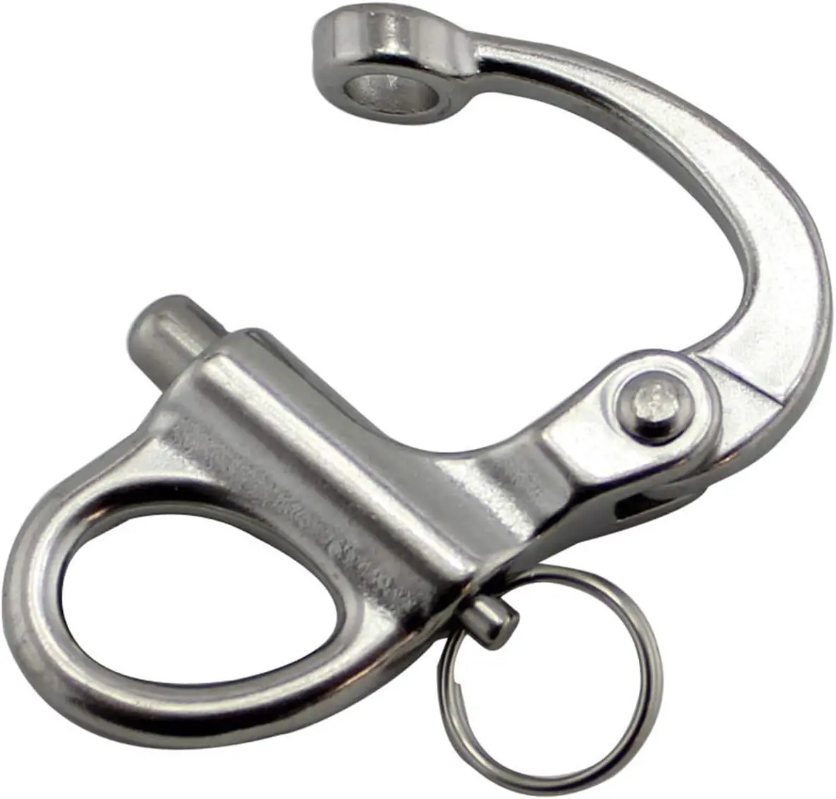 ISURE MARINE  A Pair Of 316 Stainless Steel Fixed Hooks,Suitable For Sailboats, Size 1-3/8 (35mm)