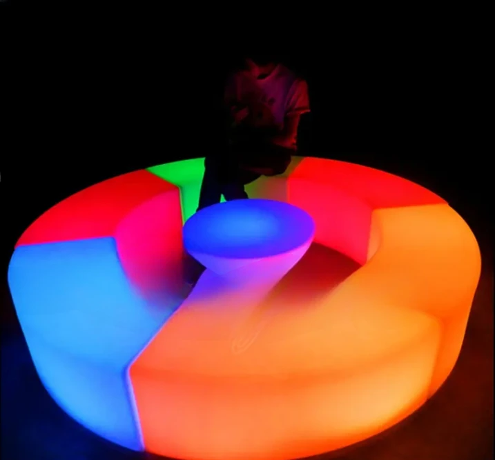 

Трендовые товары # популярный стул светящийся светодиодный стул, изогнутый диван, стул, водонепроницаемая полиэтиленовая пластиковая мебель (6 секционных деталей)