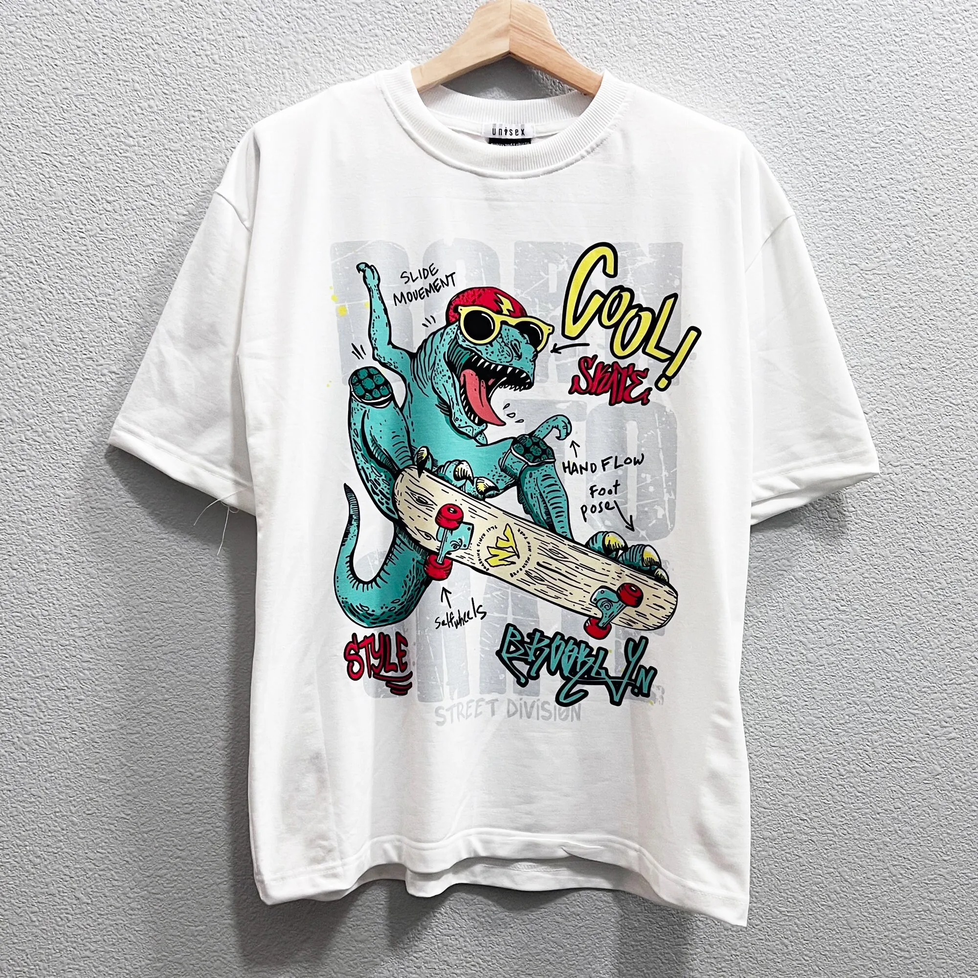 Cool dinosaurs T Shirt Colorful Abstract Art Drawing Comfort Colors Aesthetic Trendy