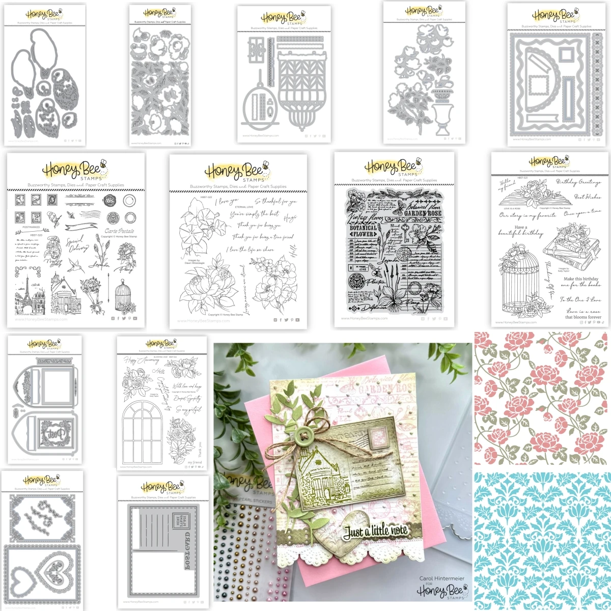 

New Birdcage Honey Metal Cutting Dies Clear Stamps Stencil for Making Card Scrapbooking Embossed Diy Craft Template Decoration