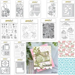New Birdcage Honey Metal Cutting Dies Clear Stamps Stencil for Making Card Scrapbooking Embossed Diy Craft Template Decoration