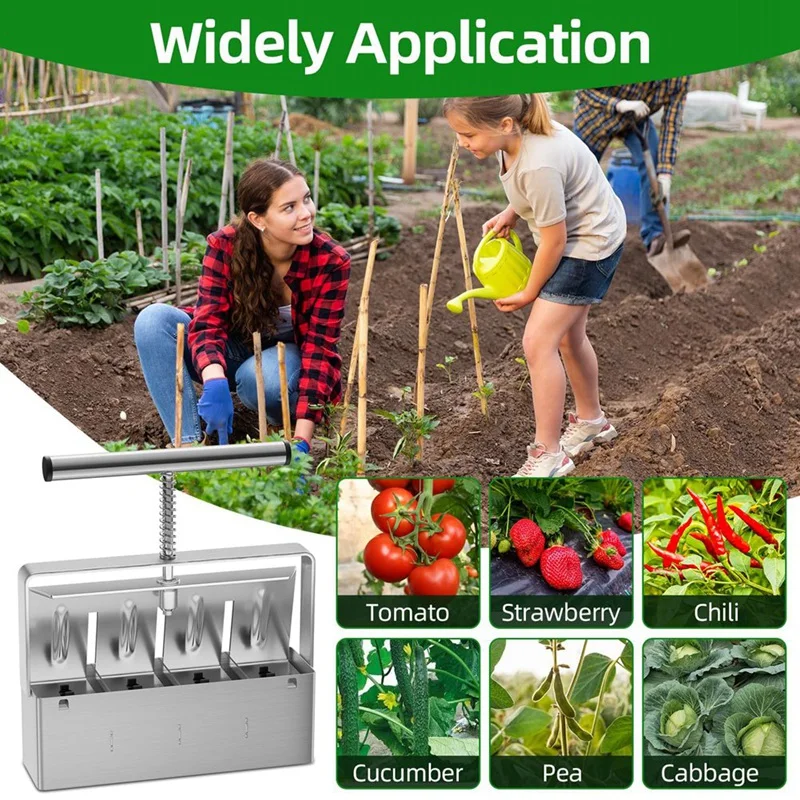 

Soil BlockerSoil Blocker, Soil Block Maker for Seed Starting with Strong Hand Held, Soil Blocking Tool for Grow Seedling