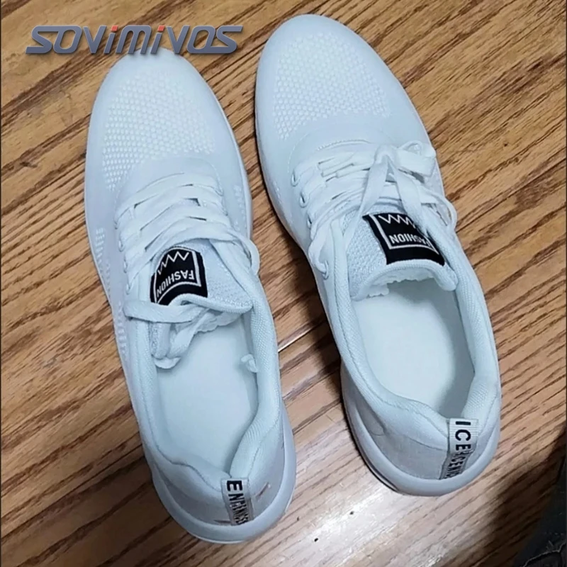 

Women Sneakers Fashion Breathable Walking Mesh Platform Shoes Sneakers for Women Gym Vulcanized Shoes Black Female Footwear