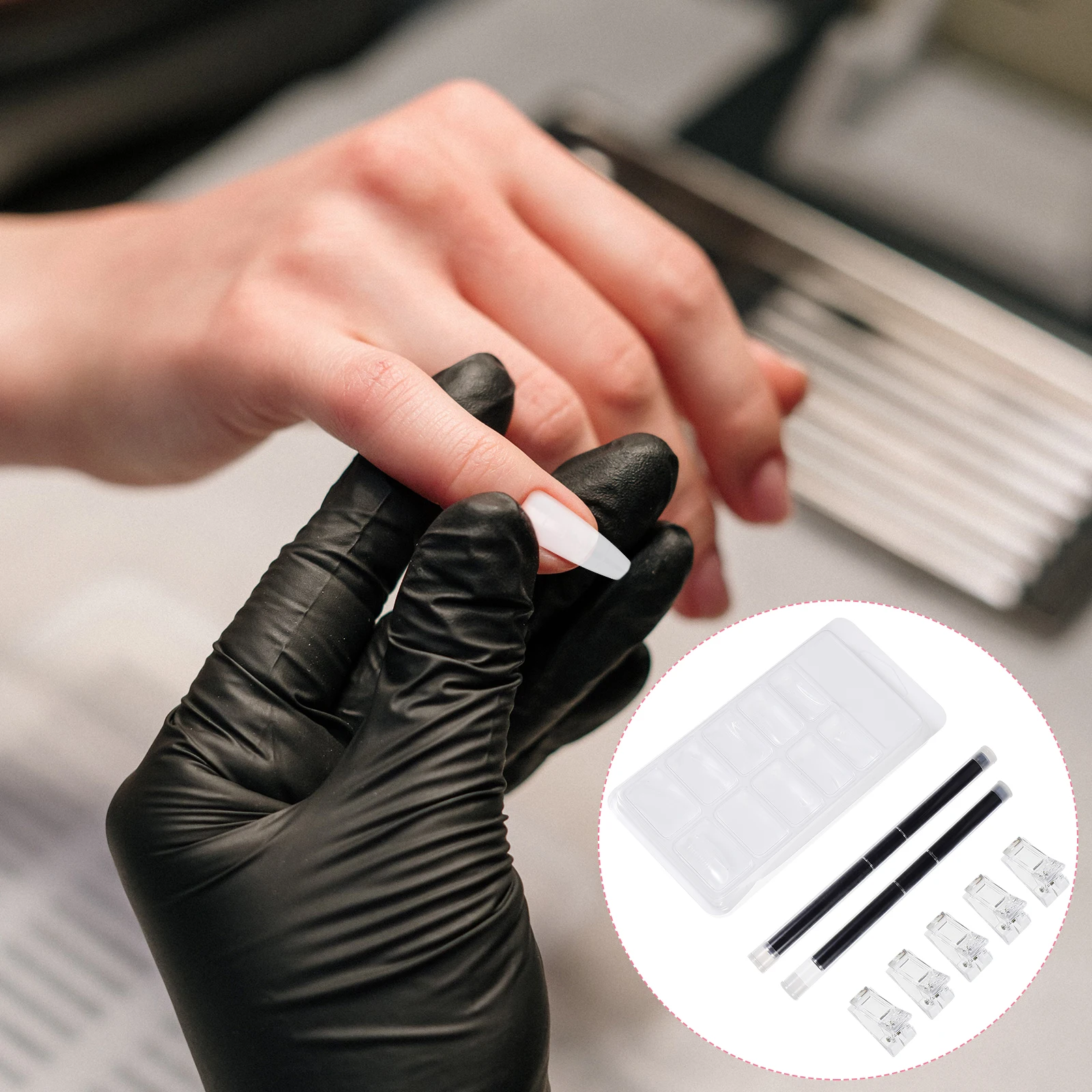 

1 set Nail Art Extension Patches Diy Accessories Kit For Home Professional Use Manicure Tools Nail Extension Kit Manicure