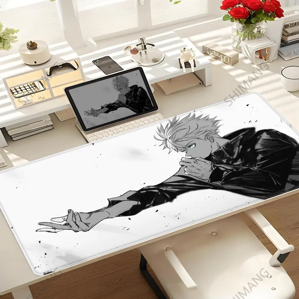 Anime Jujutsu Kaisen Mouse Pad Gojo Satoru Large Gaming Mousepad Gamer Company Keyboard Mouse Mats Computer Desk Mat Big Carpet