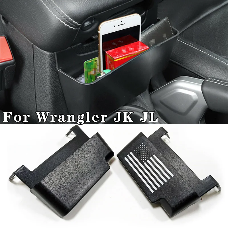 

Car Center Console Hanging Storage Box Armrest Organizer Tray Holder Pocket for Jeep Wrangler JK JL JLU 2007-2021