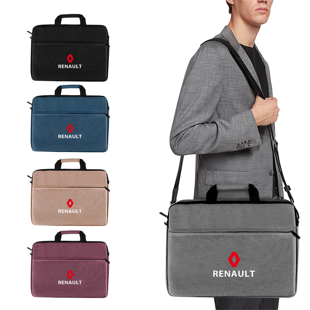 

Мужские и женские сумки-тоут для деловых документов, сумка для ноутбука и компьютера для Renault RS Clio Megane 2 3 4, Captur Trafic Twingo Scenic