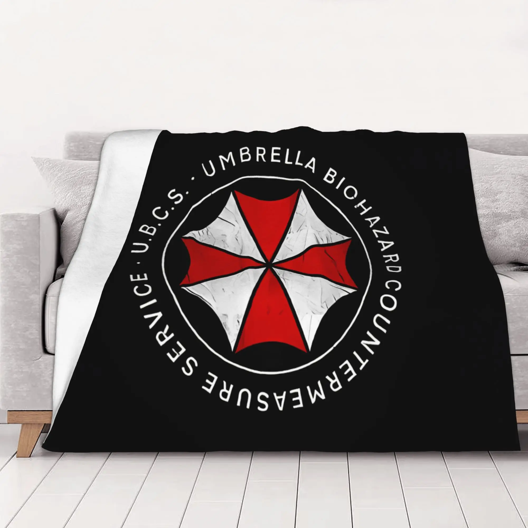 1PC Classic Resident Evil home room decorations Winter Blankets for Adults Bedding Home Interior Sofa Knee