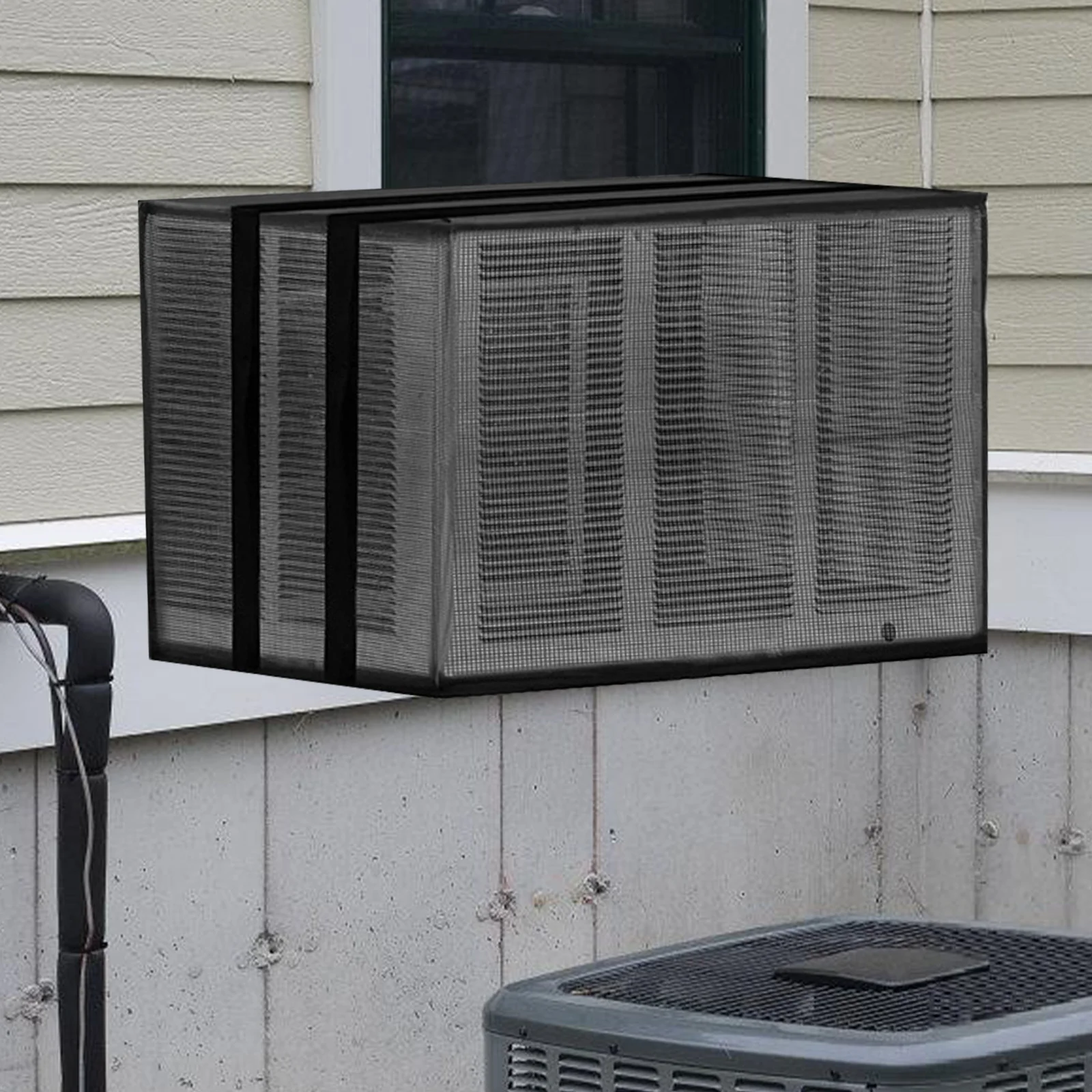 

Air Conditioner Outdoor Protective Cover Heavy Duty Polyester Waterproof Dustproof Rainproof Cover for Outside Unit