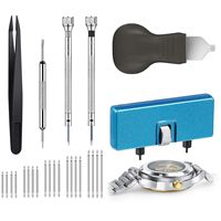 26pcs Watchband Adjustment and Repair Tool Set Portable Watch Back Cover Opener Repair Tool Kit Professional Watchmaker Tools
