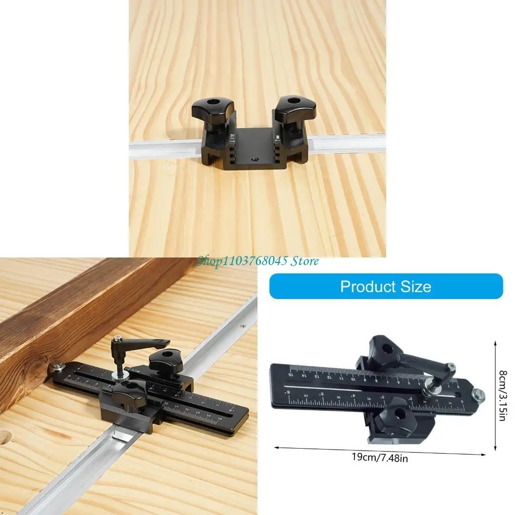 

R53f Деревообрабатывающий зажимной инструмент Регулируемый T -слот Thin Rips Jig для маршрутизаторов на столах