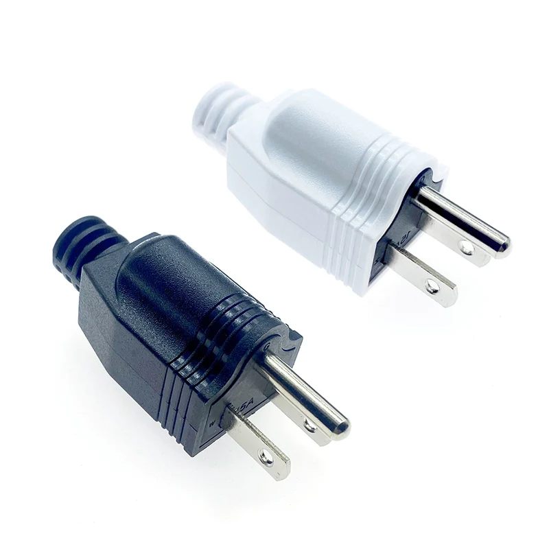 

US American 3 Pin AC Electrical Power Male Plug Adaptor Adapter Wire Rewireable Extension Cord Connector